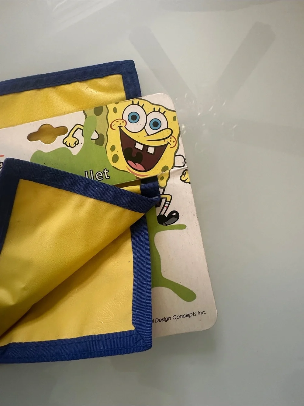 Nickelodeon SpongeBob Yellow & Blue Kids Bi-Fold Wallet with Character Art